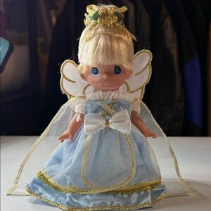Precious Moments Blue and Gold Angel Doll